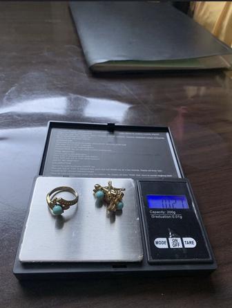 Серебряные наборы кольцо и серьги