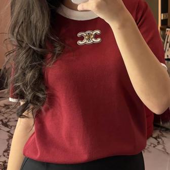 Кофта американская Celine Бордовый