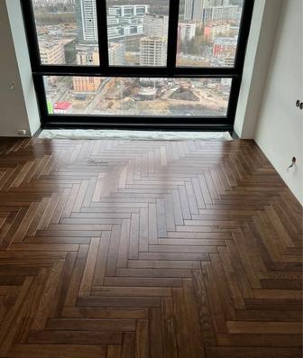 Укладка ламината !! Ёлочка!!