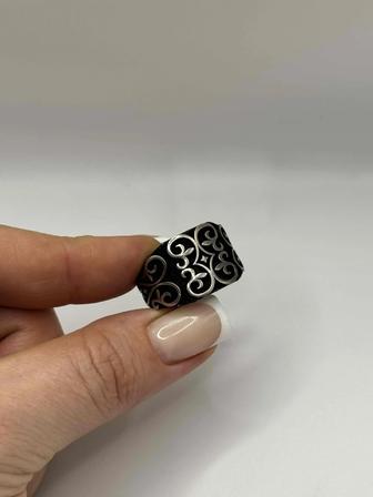 Печатка мужская черненое серебро