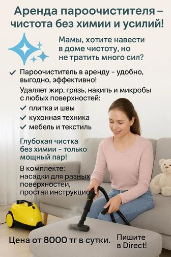 Аренда пароочистителя