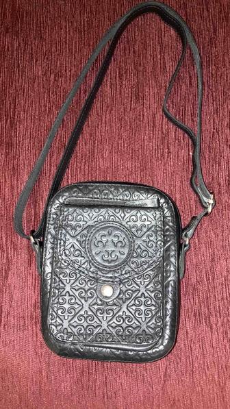 Мужская барсетка кожаная