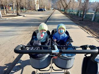 Коляска для двойни