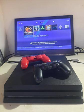 Ps4 Pro 1 тб Фифа25 Увс 4 Гта5 Мартол комбат 11- 2 джойстик