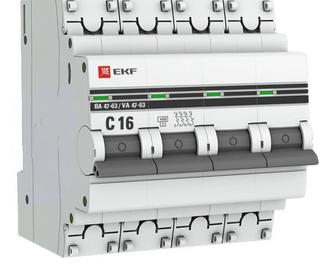 EKF автоматический выключатель ВА 47-63 4P 16 A