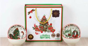 Набор пиал новогодний бокс