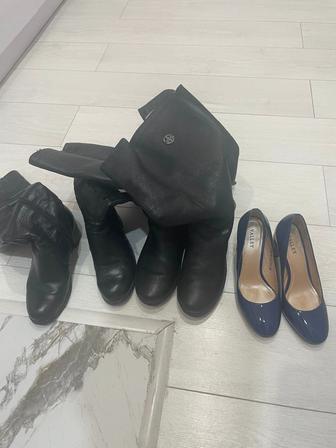 Бесплатно отдам туфли и сапоги зимние