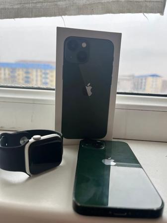 Айфон 13 мини 256гб 84% Apple Watch see 40mm