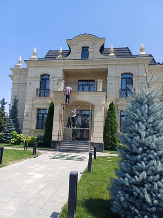 Гранит травертин мрамор монтаж реставрация любой сложности лестницы итд