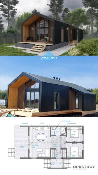 Каркасный дом быстрее, дешевле и теплее