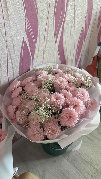 2 букета хризантем