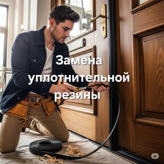 Замена уплотнительной резины входной двери