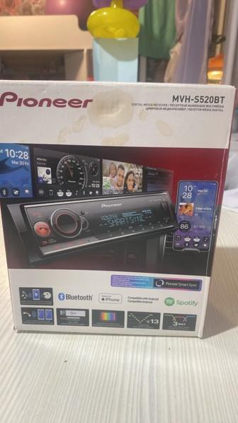 Продам Pioneer MVH-S520BT 1 DIN процессорный магнитофон