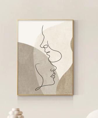 Картина влюбленные