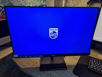 Монитор 27 дюйм IPS\QHD\состояние отличное полный комплект