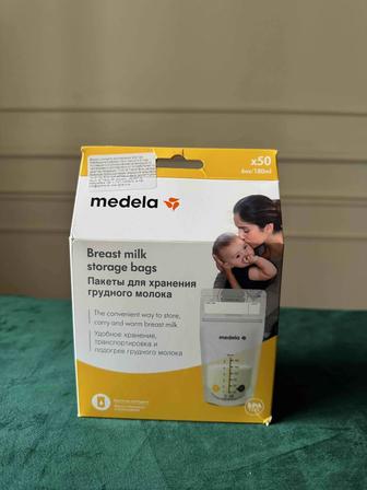 Пакеты для хранения грудного молока Medela 50 шт (новые, запечатанные)