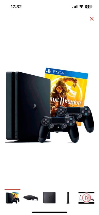 Игровая приставка Sony Playstation 4 Slim 500Gb черный Mortal Kombat 11