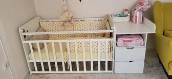 Манеж, пеленальный-тумбасымен, матрас