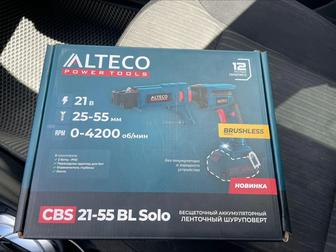 Бесщеточный аккумуляторный ленточный шуруповерт Alteco
