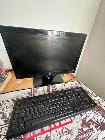 Компьютер HP в комплекте 2 ТБ сис блок монитор клавиатура мышь упс