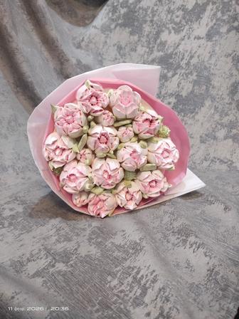 Нежные букеты из зефира ручной работы для любимых