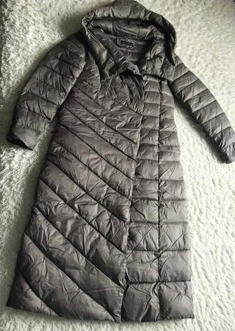 Пальто пуховик длинный