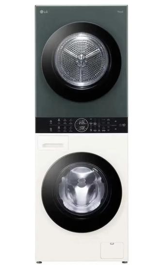 Стиральная машина LG зеленый, бежевый Сушка