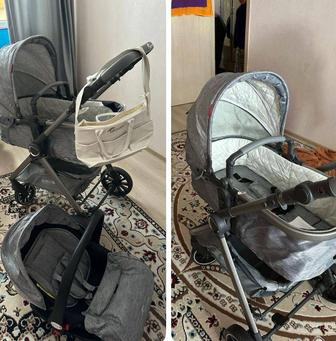 Продам коляску 2в1 люльку, только пару месяцев пользовались , люлька новая,