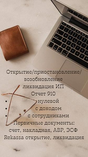 Услуги бухгалтера/отчеты/первичная документация