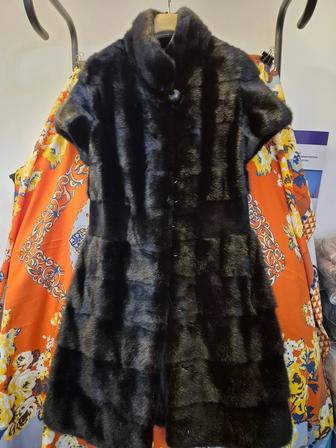 Норковый жакет удлиненный