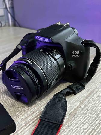 Продается фотоаппарат Canon EOS 2000D с объективом 18-55 mm