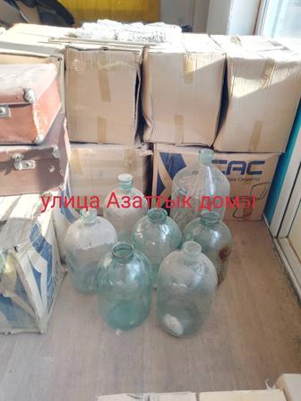 Продам бутыль стеклянный , бочка посуда