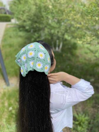 Летняя косынка крючком