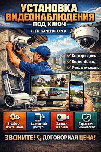 Установка видеонаблюдения под ключ.