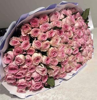 Цветы розы 101 штука