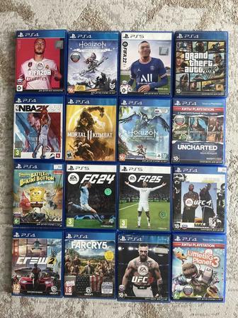 Диски на PS4 и PS5 цены в описании
