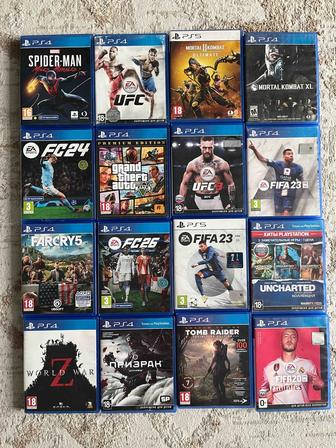 Диски PS4 и PS5 цены в описании