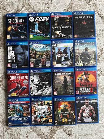 Диски PS4 и PS5 цены в описании