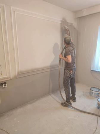 Покраска,побелка стен и потолок