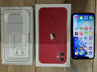Apple 11, RED product, 64 gb, в коробке за 69000 тг.