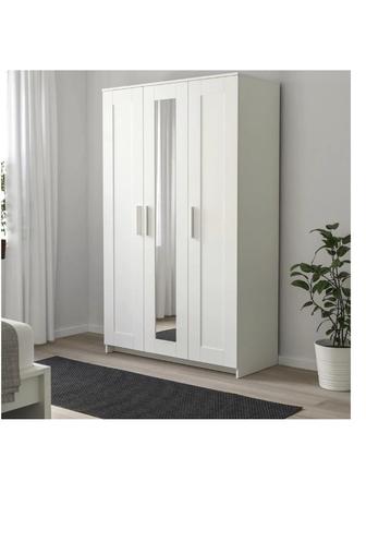 Шкаф IKEA 90407929 БРИМНЭС 117x50x190, белый