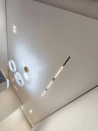 Натяжные потолки, ремонт порезов, слив воды.
