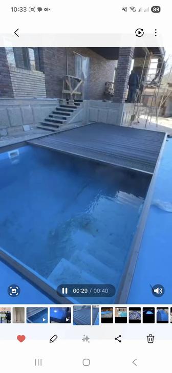 Монтаж бассейнов