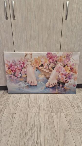 Картина стопы салон красоты парикмахерская педикюр