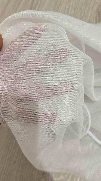 Штор белый,бамбук