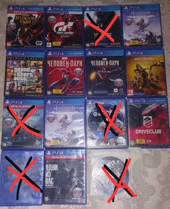 Диски игры Sony PlayStation GTA 5, Spider man, Mortal Kombat, Паук