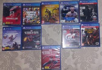 Диски игры Sony PlayStation GTA 5, Spider man, Mortal Kombat, Паук, UFC