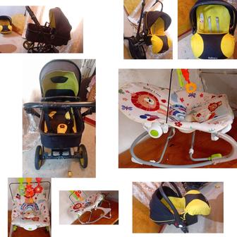 Продам коляску и шезлонг