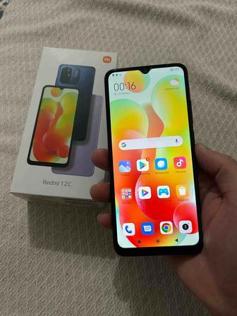 Redmi 12C 128гб озу8гб почти новый телефон