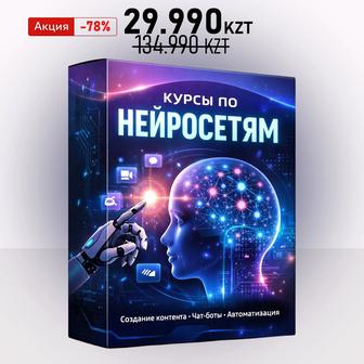 AI курсы, полный комплект обучения. Нейросети, ChatGPT, AI-автоматизация